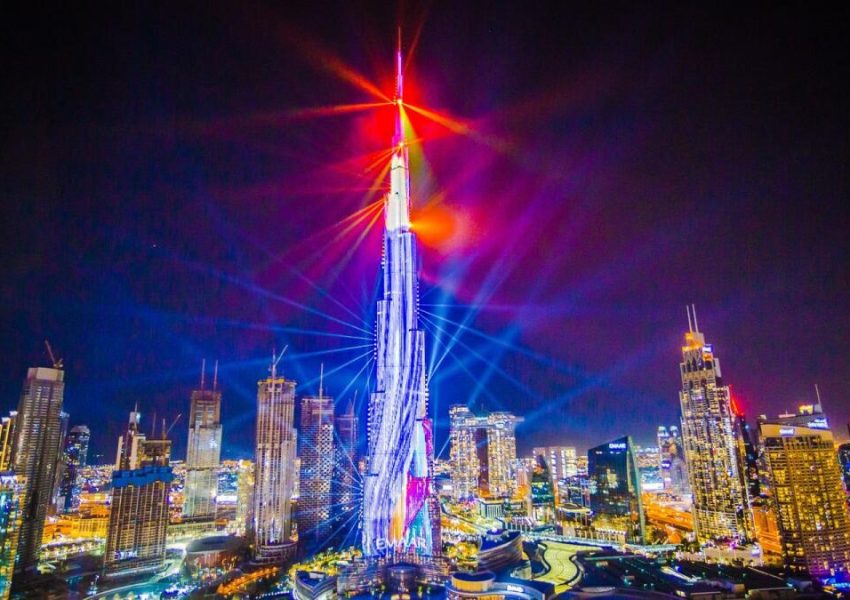 Burj Khalifa Fireworks and Fountain Show